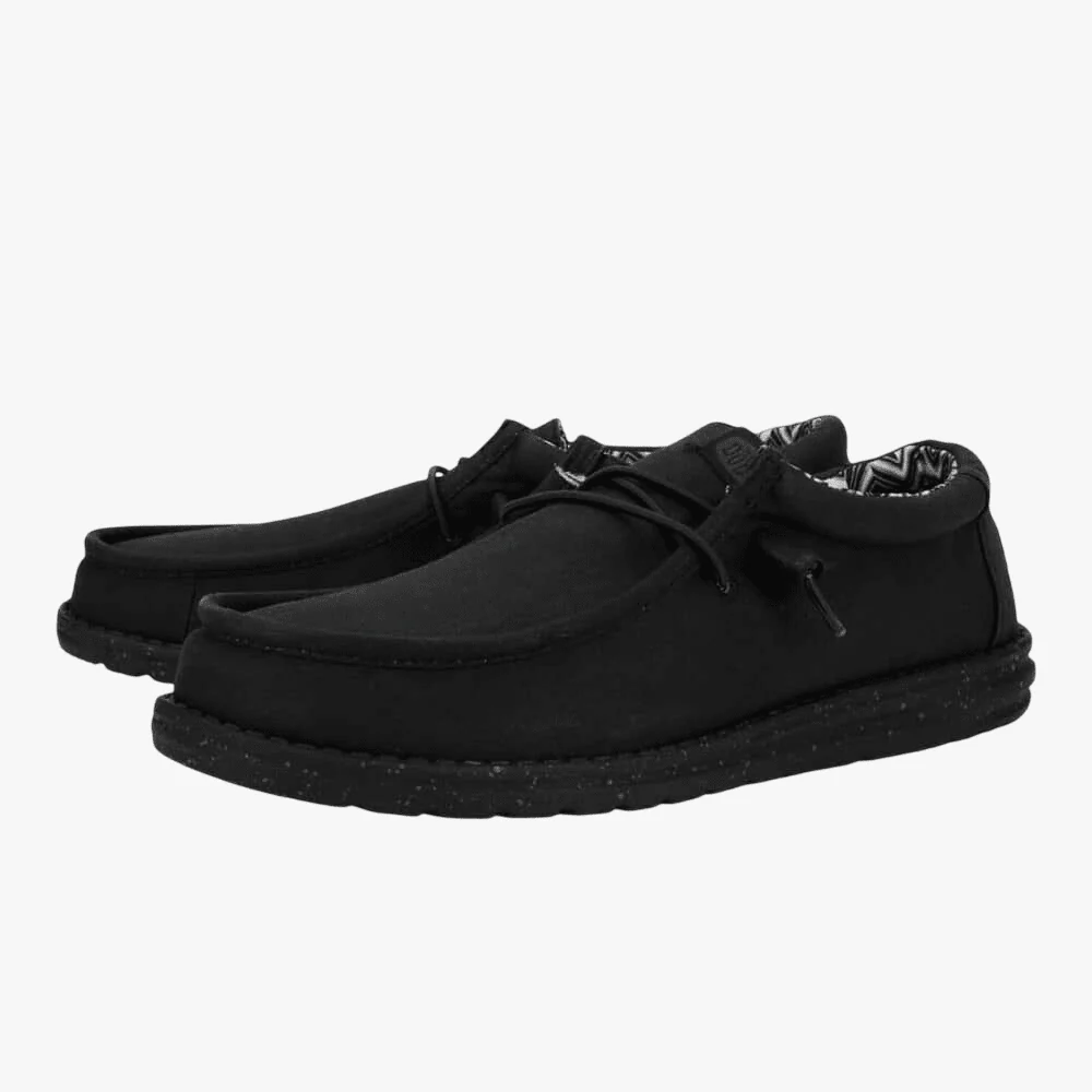 Hey Dude Womens Wendy Stretch Canvas Black