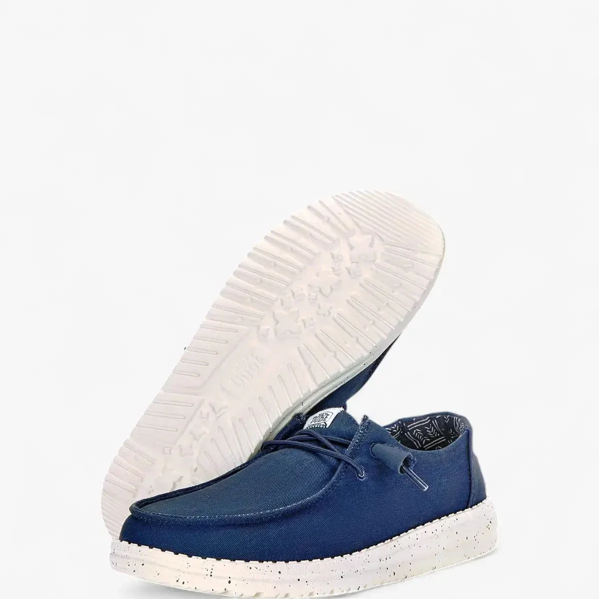 Hey Dude Womens Wendy Stretch Canvas Navy - Image 3