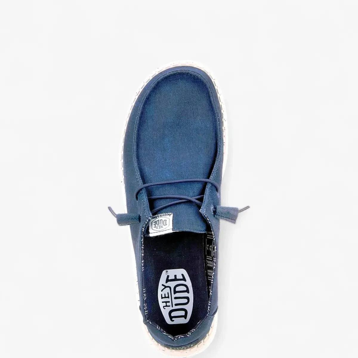 Hey Dude Womens Wendy Stretch Canvas Navy - Image 4