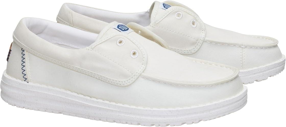 Hey Dude Womens Wendy Stretch Canvas Snow White