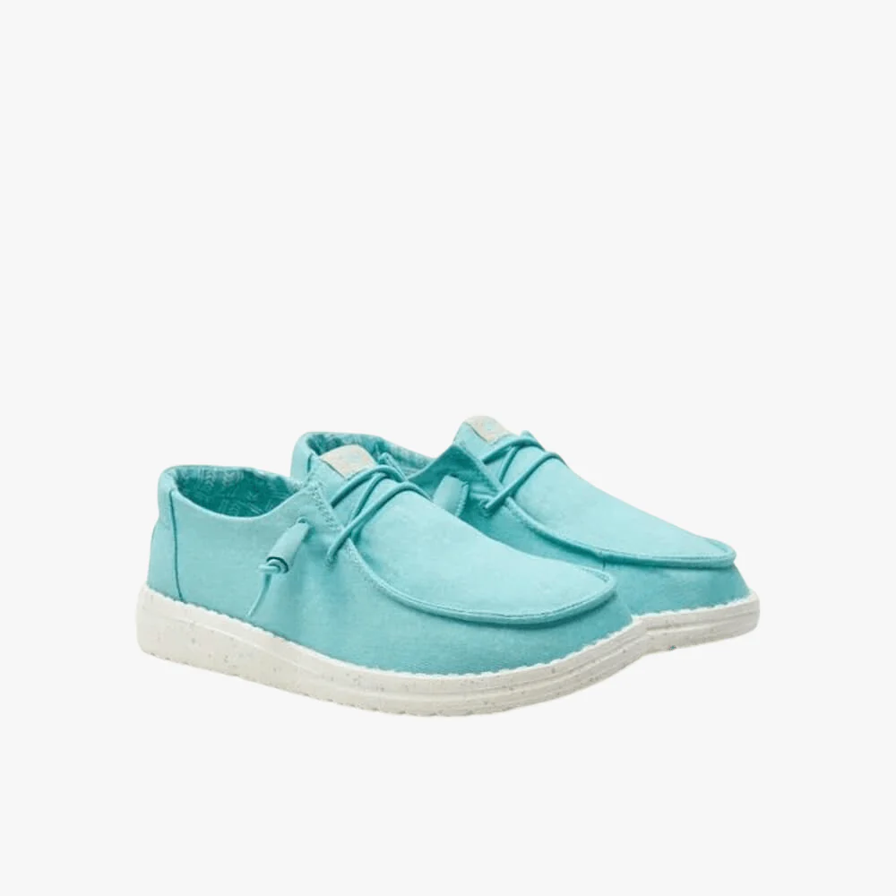 Hey Dude Womens Wendy Stretch Canvas Turq