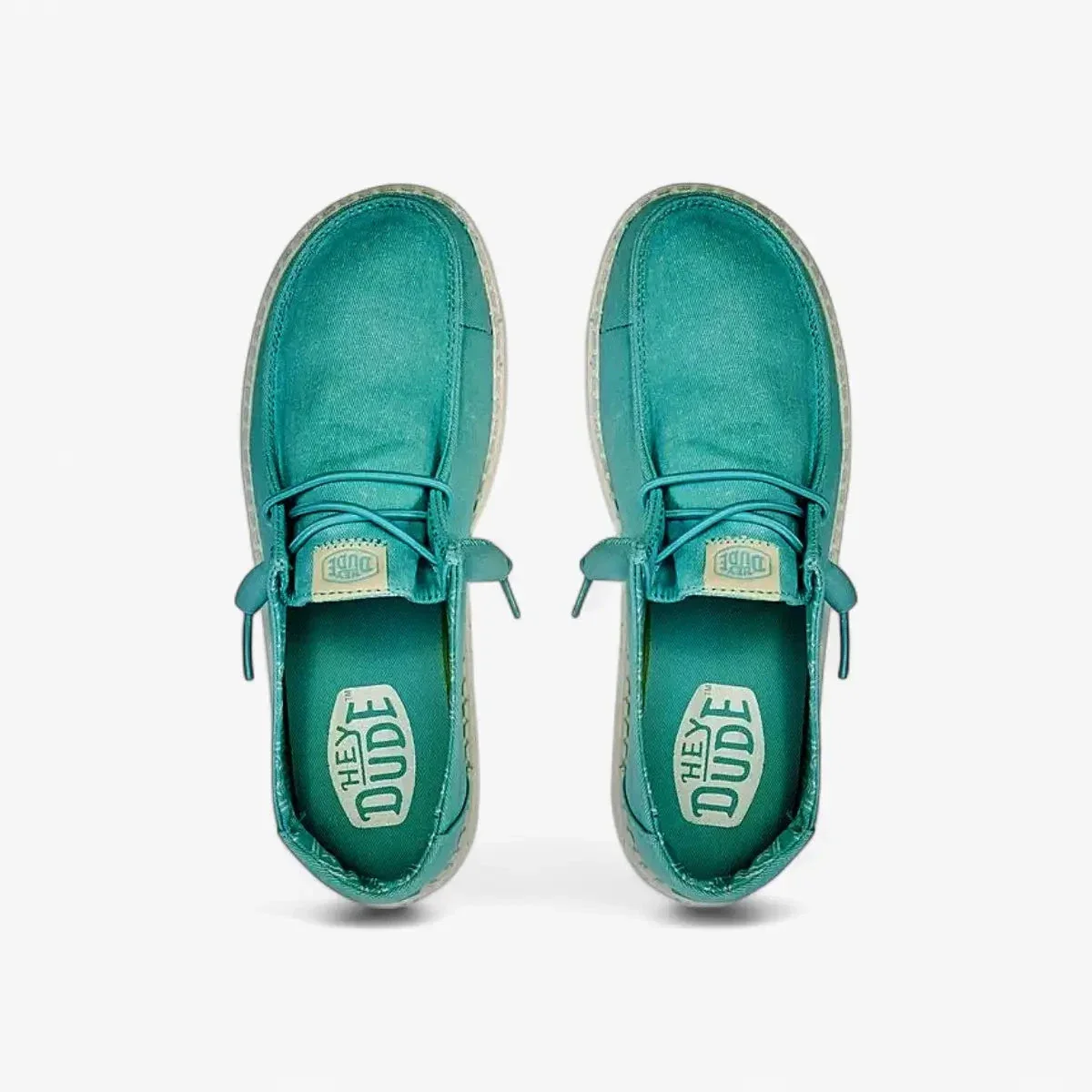 Hey Dude Womens Wendy Stretch Canvas Turq - Image 4