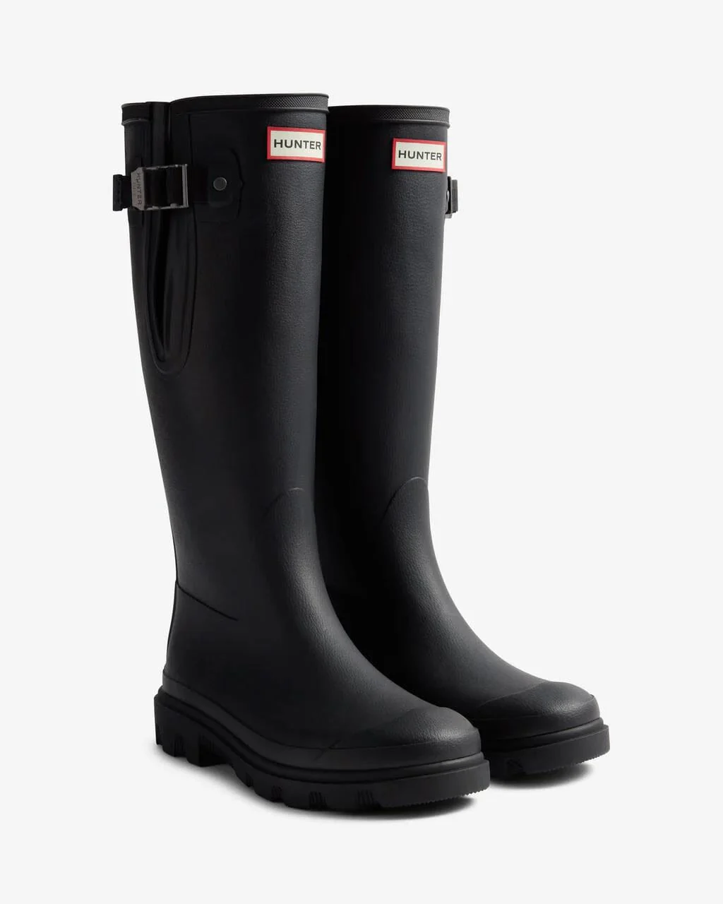 Hunter Womens Downpour Adjustable Boot Black