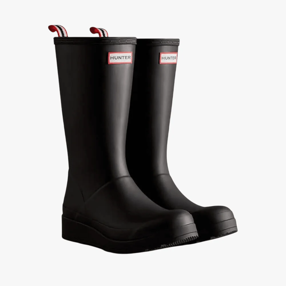 Hunter Womens Play Boot Tall Black