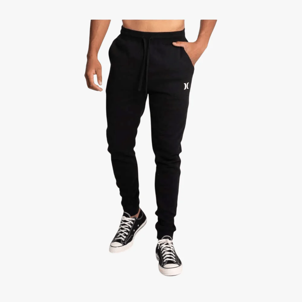 Hurley Mens Beach Club Icon Fleece Pants Black