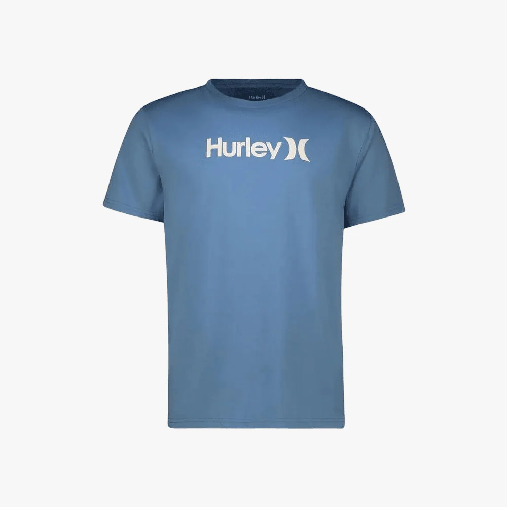 Hurley Mens Evd Wsh Core Oao Solid Short Sleeve Tee Elemental Blue