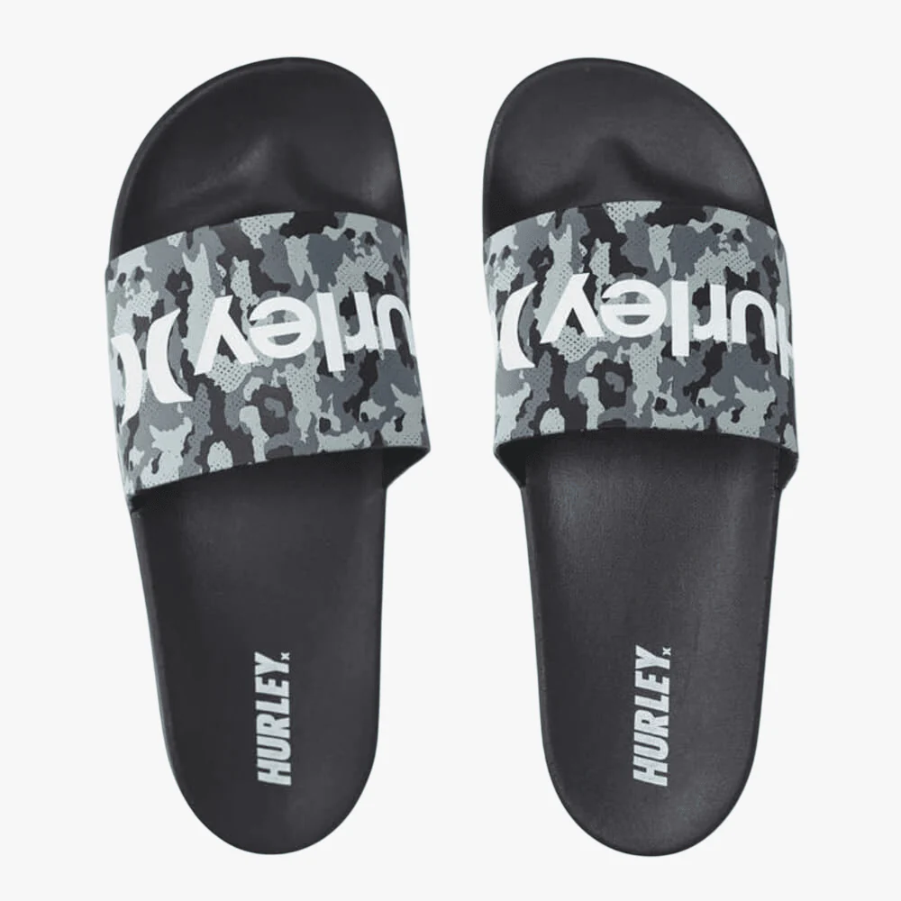 Hurley Mens One And Only Camo Slide Black