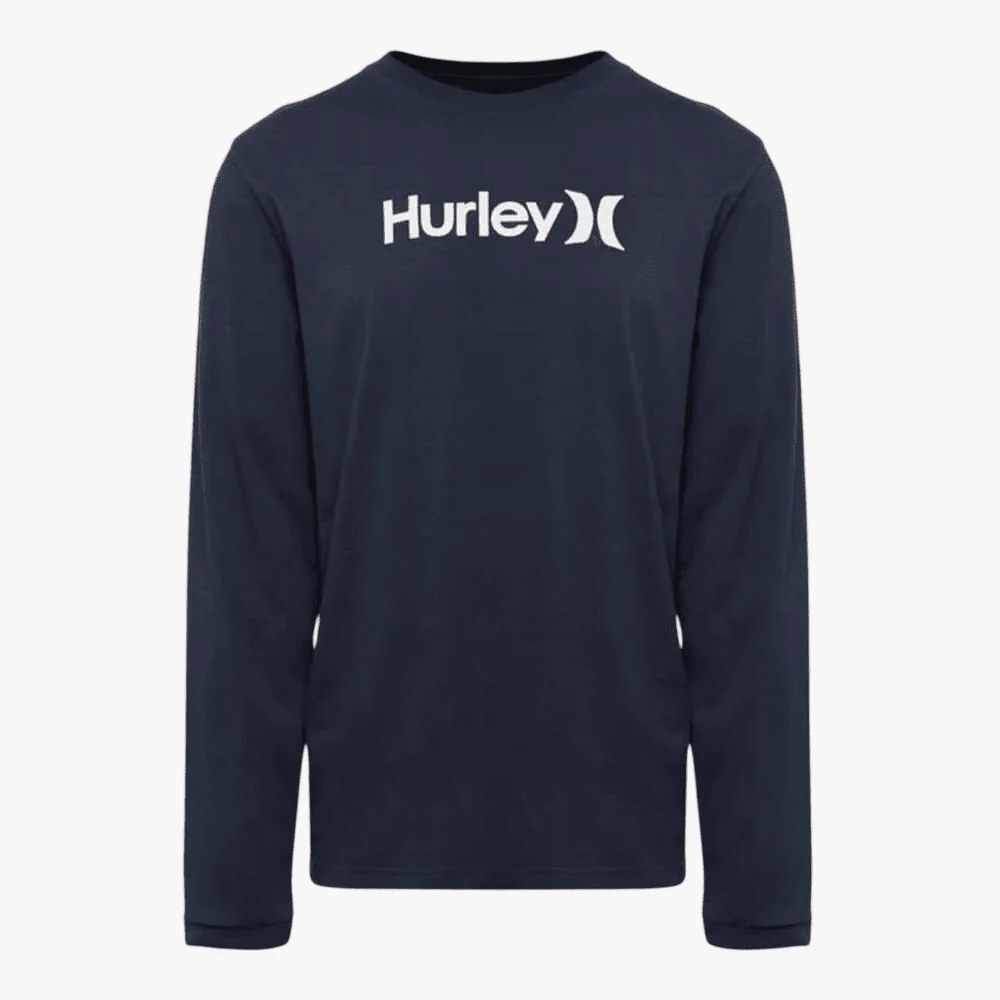 Hurley Mens One And Only Long Sleeve Tee Navy