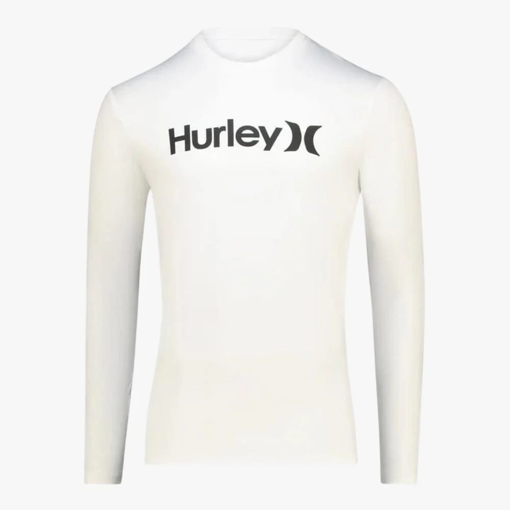 Hurley Oao Quickdry Rashgurd Long Sleeve White