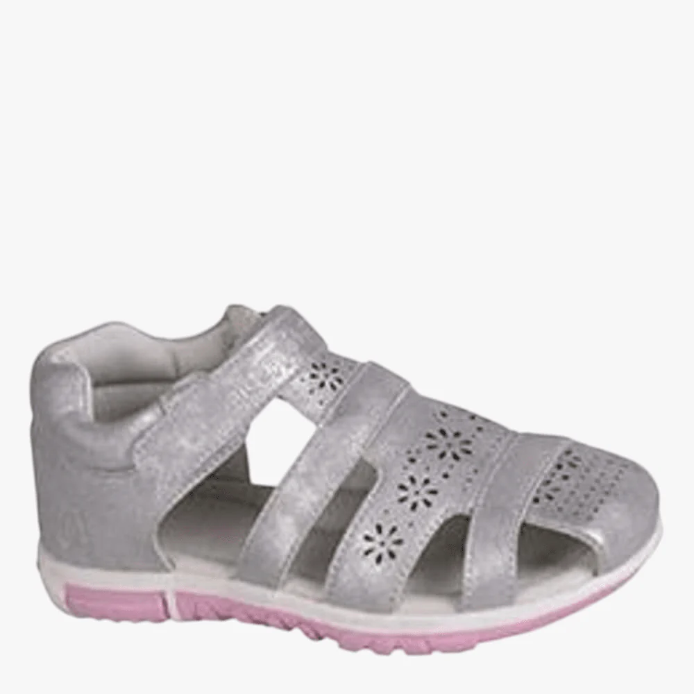 Hush Puppies Girls Infants Lisa Fisherman Sandal Silver Multi