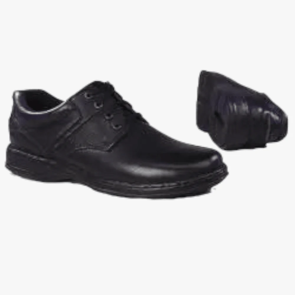 Hush Puppies Mens Bennett Leather Black