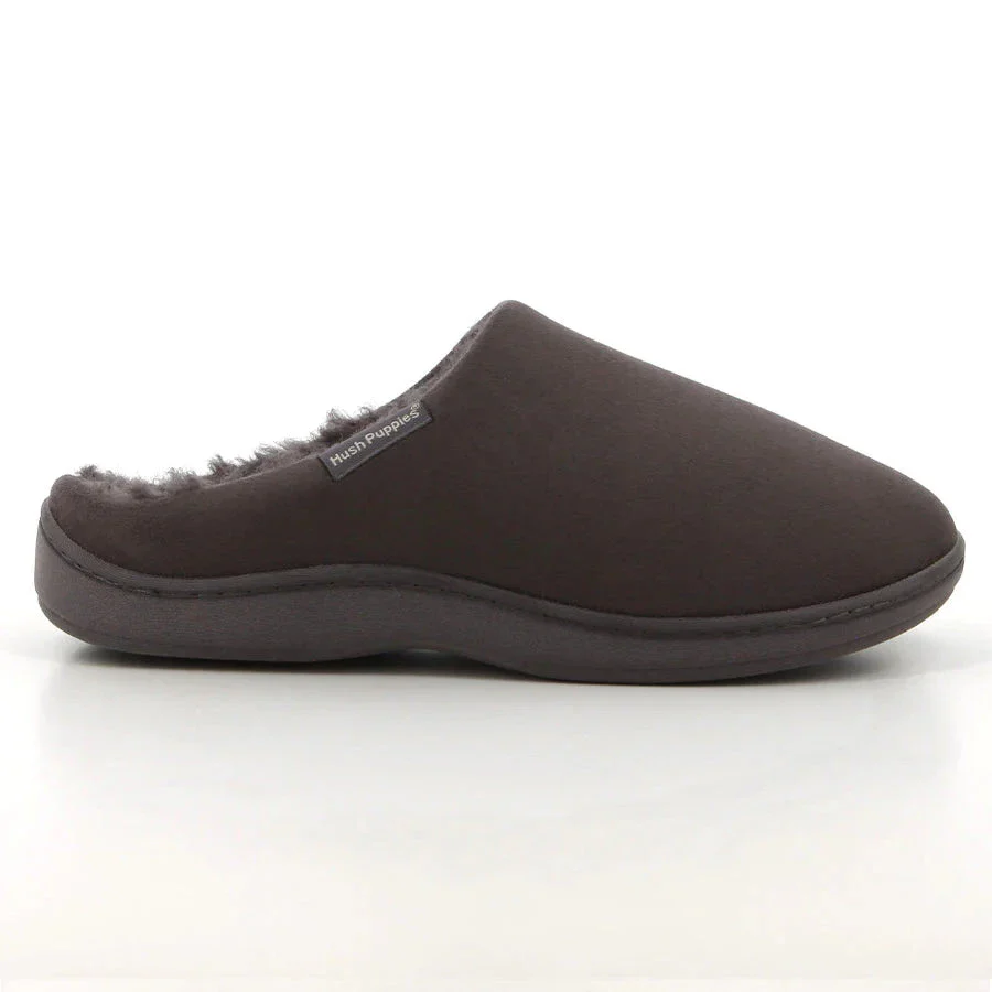 Hush Puppies Mens Kevin Mule Slipper Grey