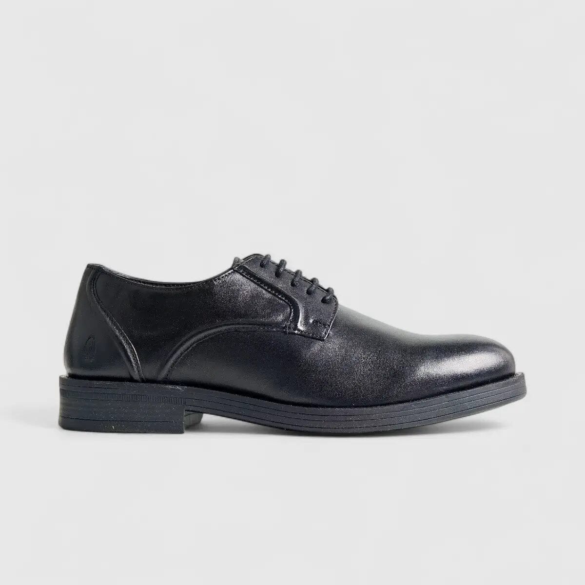 Hush Puppies Mens Maradona Cow Crust Leather Shoe Black - Image 5