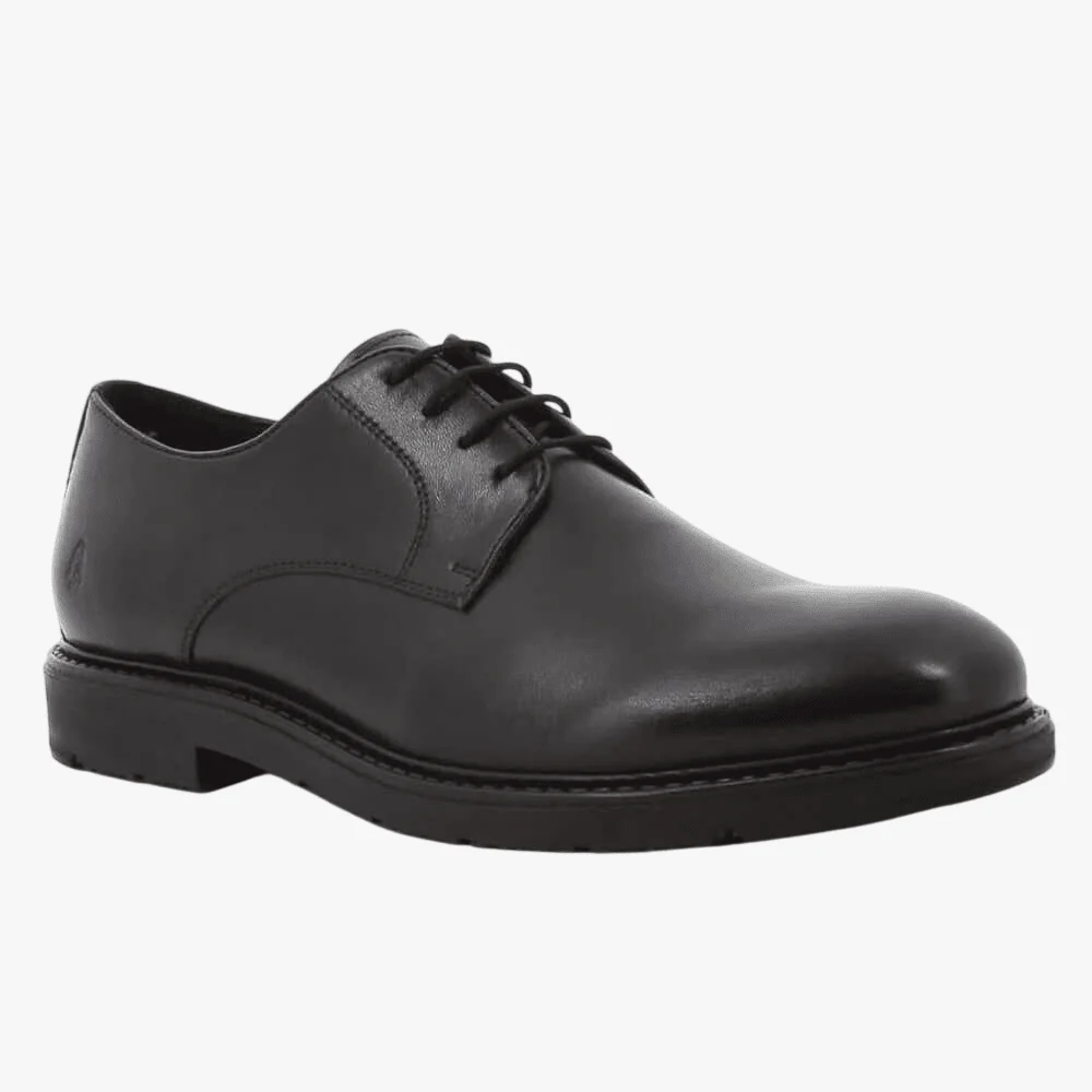 Hush Puppies Mens Talon Cow Leather Shoe Black