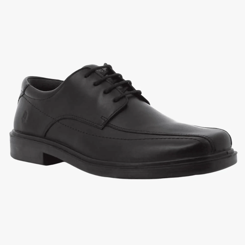 Hush Puppies Mens Venture Ii Cow Crust Leather Shoe Black