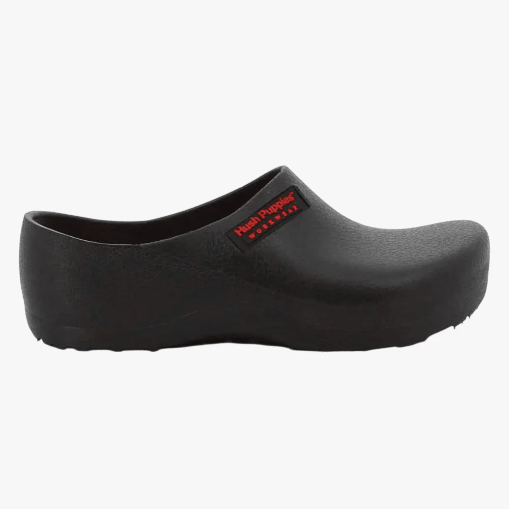 Hush Puppies Unisex Workwear Clog Black