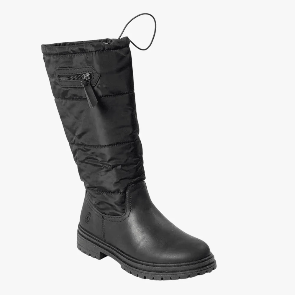 Hush Puppies Womens Soft Rocelyn Pu Leather Boot Black