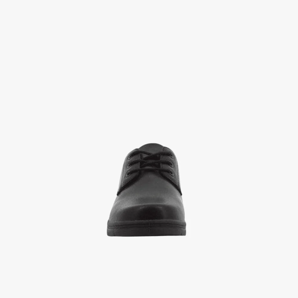 Hush Puppies Youth School Loxie Lace Up Black Action Leather Shoe - Image 4
