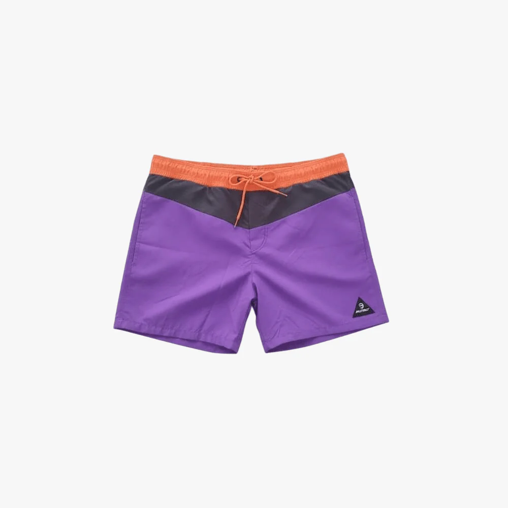 Instinct Mens Volley Shorts Purple Orange