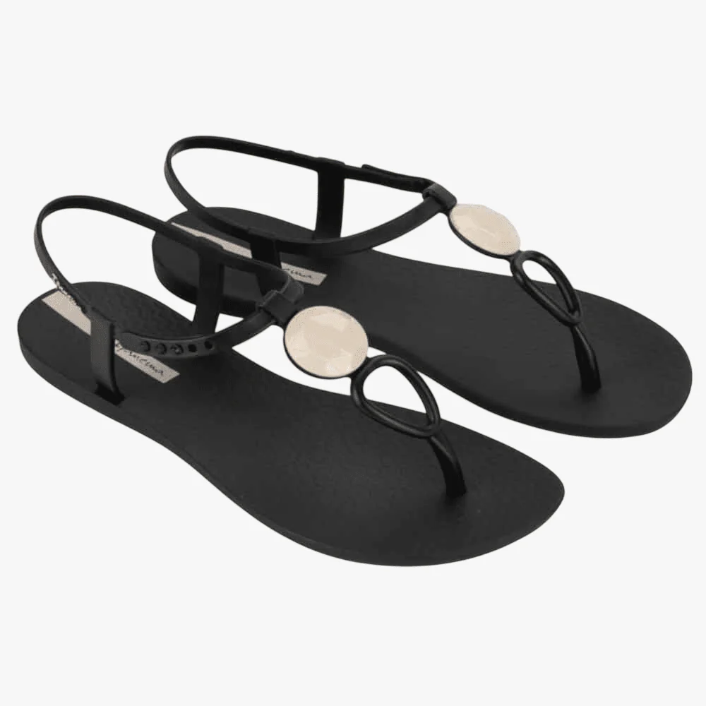 Ipanema Womens Party Sandal Black Beige
