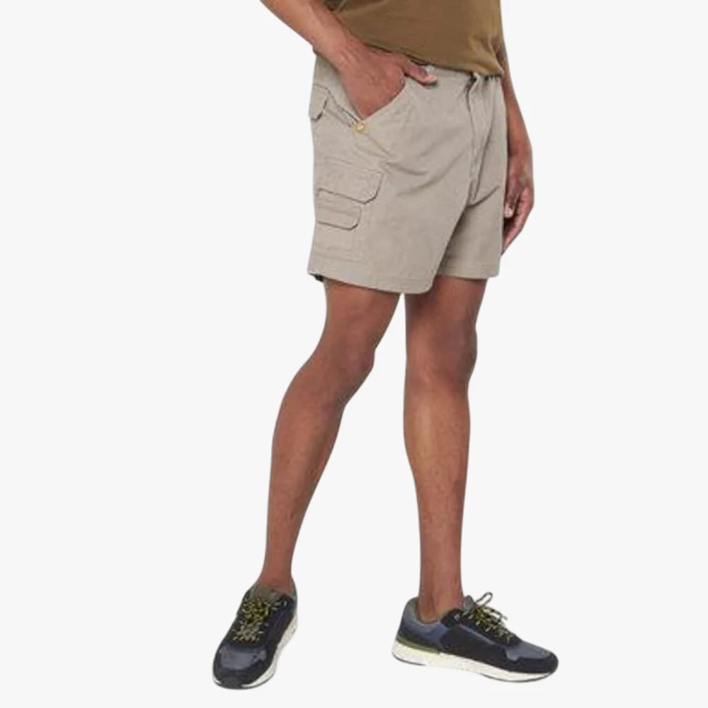 Jeep Mens 14Cm Trailhawk Mountain Man Fixed Waist Cargo Shorts Bark
