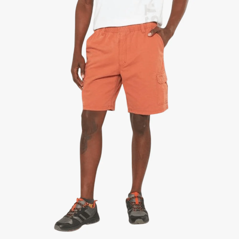 Jeep Mens 21Cm Hurricane Cargo Elasticated Short Rust