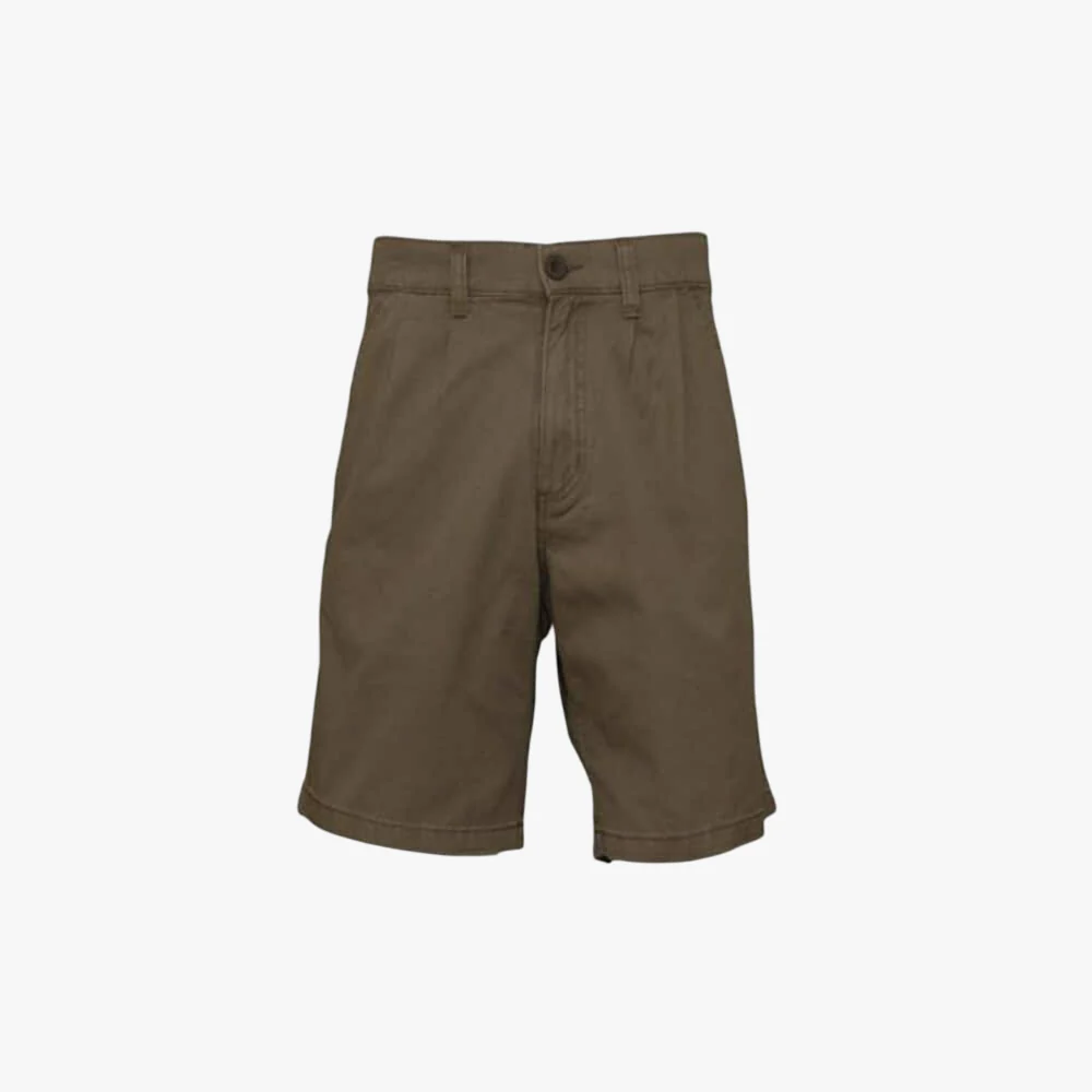Jeep Mens 21Cm Inleg 2 Pleat Chino Short Bark