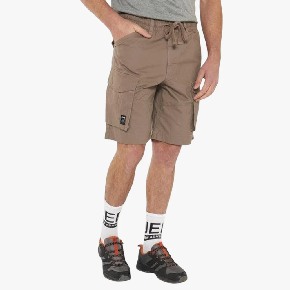 Jeep Mens Ace Elasticated 26Cm Core Shorts Elm Bark