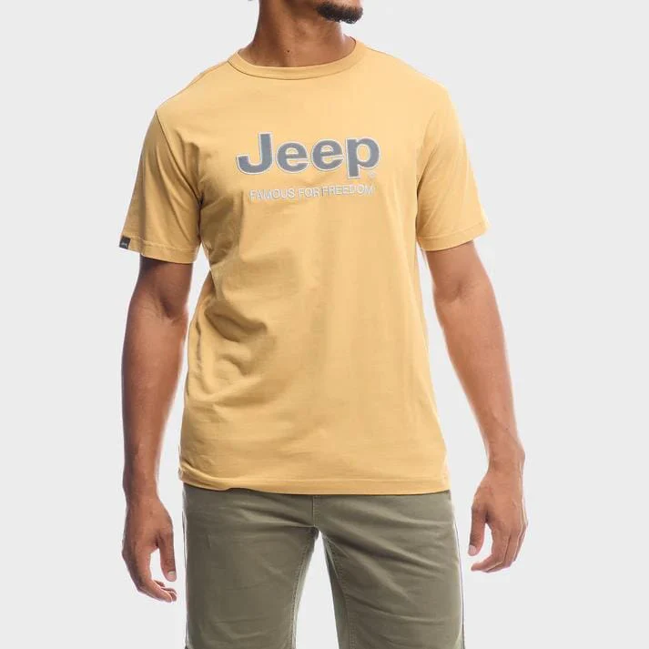 Jeep Mens Core Applique Tee Khaki