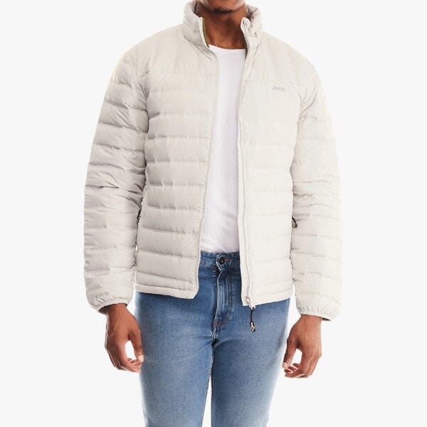 Jeep Mens Down Puffer Jacket Grey