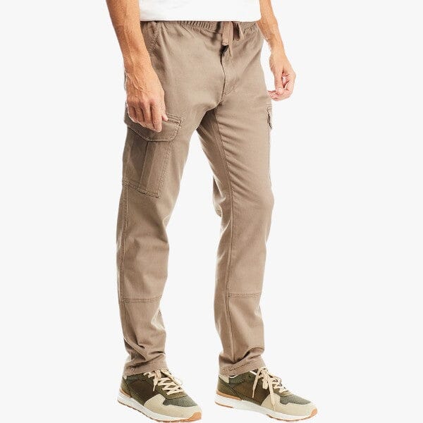 Jeep Men's Elasticated Twill Cargo Jogger Elm Bark - Image 3