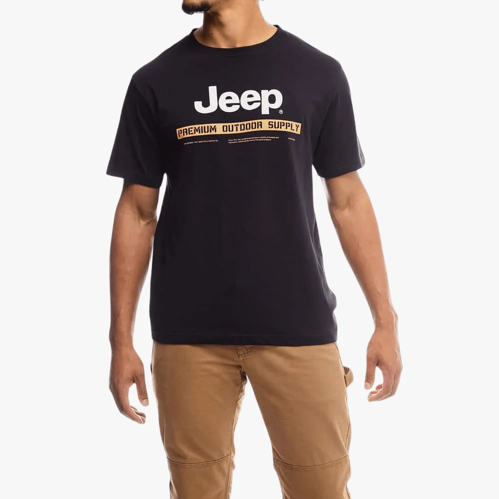 Jeep Mens Fashion Grpahic Tee Black