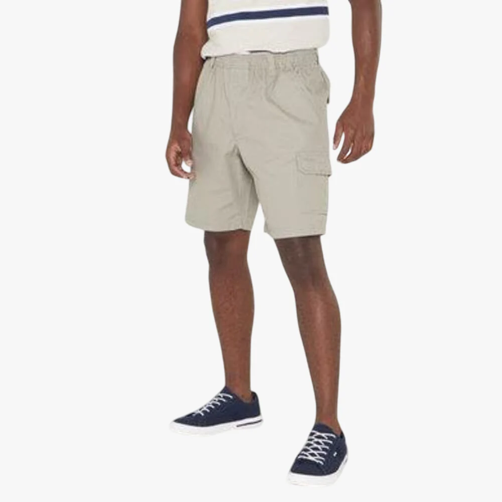 Jeep Mens Hurricane 21Cm Cargo Elasticated Short Khaki