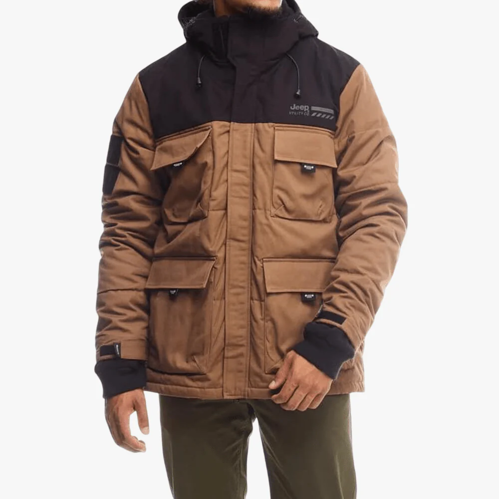 Jeep Mens Journey Jacket Brown