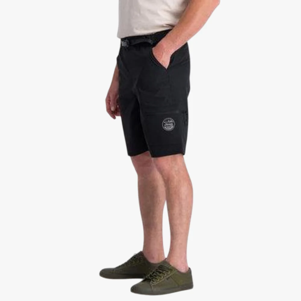 Jeep Mens Quick Dry Packable Shorts Black