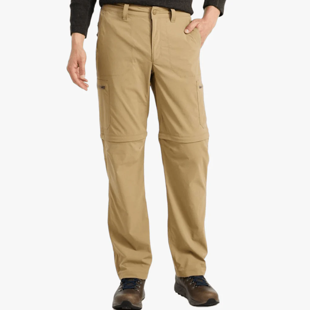 Jeep Mens Zipoff Cargo Pants Khaki