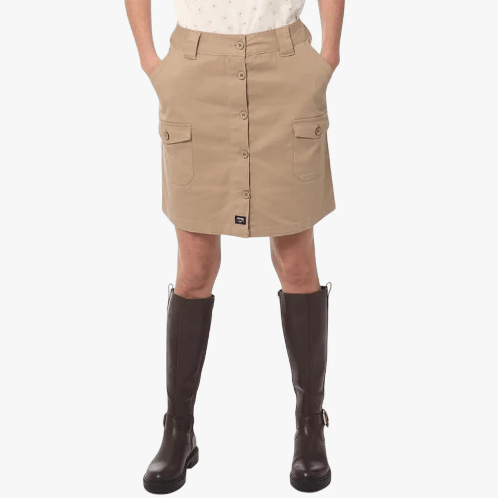Jeep Womens Cargo Mini Skirt Dune