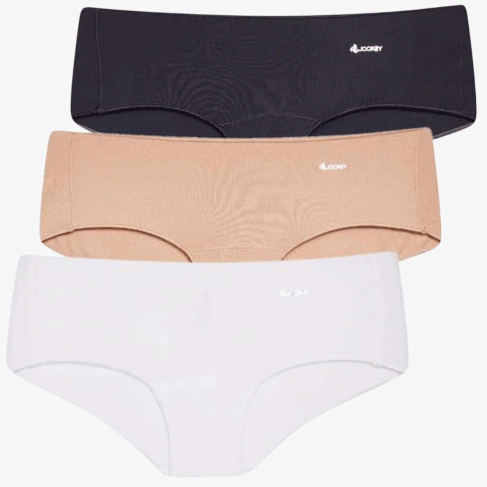 Jockey Ladies Knicker 3 Pack No Panty Line Plain
