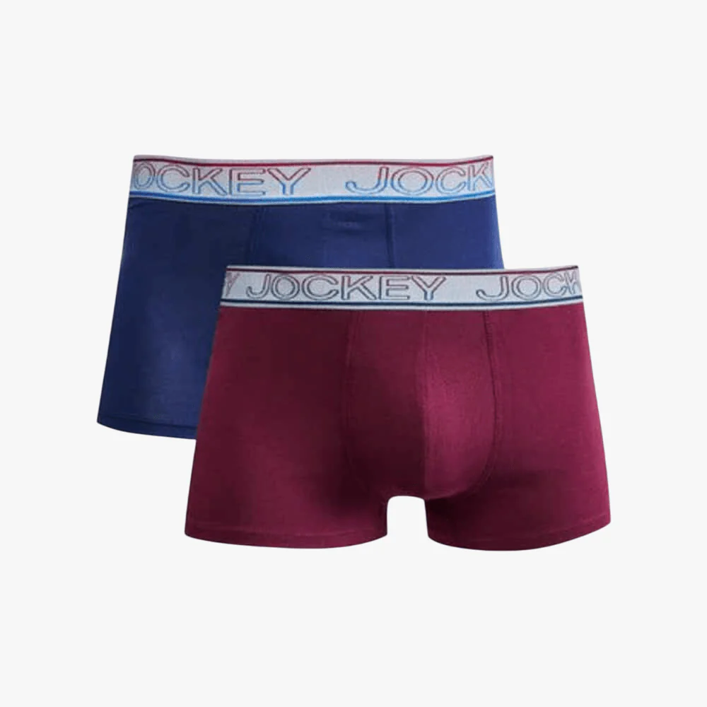 Jockey Mens New Gen Pouch Trunk Plain 2 Pack