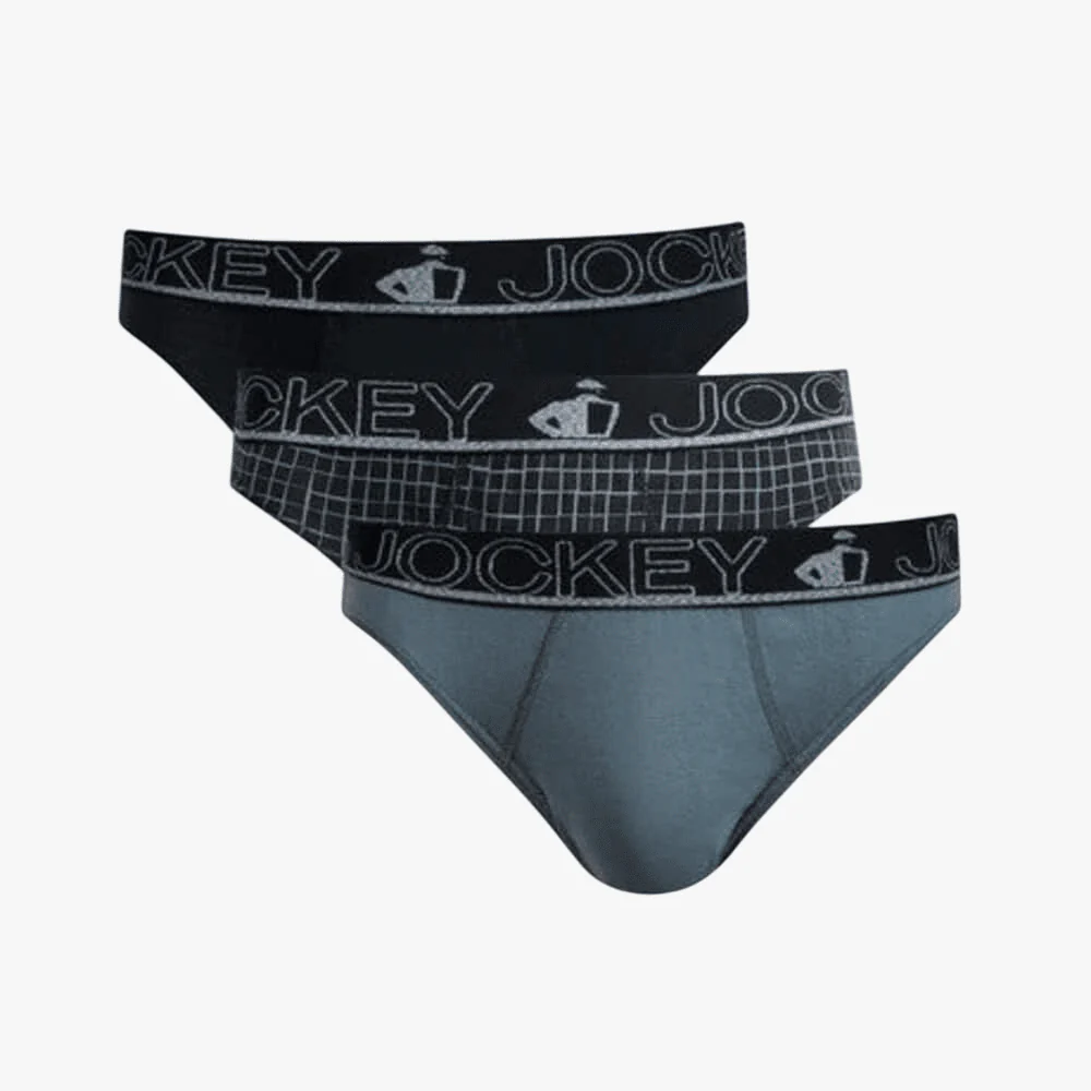 Jockey Mens Striped Printed Brief 3Pk