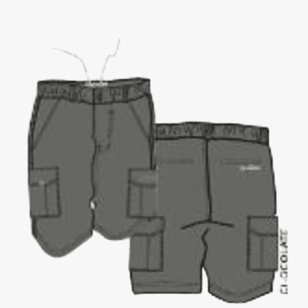 Kakiebos Mens 24Cm Elasticated Shorts Choc