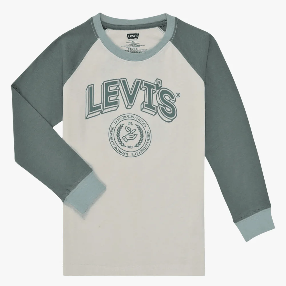 Levis Boys Prep Colourblock Long Sleeve Birch