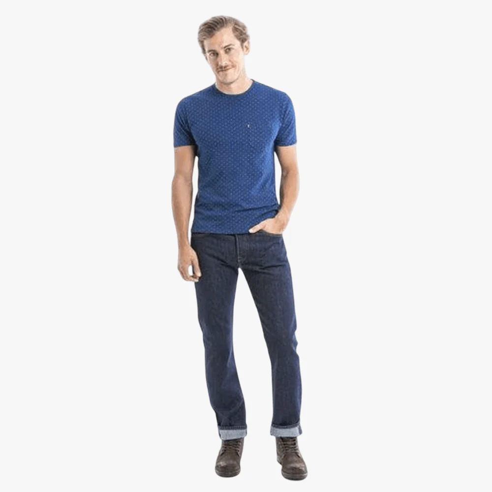 Levis Mens 501 Original Fit Button Up Rinse
