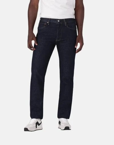 Levis Mens 501 Original Fit Button Up Rinse - Image 2