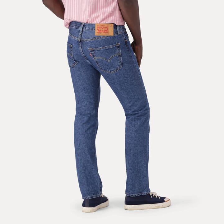 Levis Mens 501 Straight Leg Jean Medium Stonewash - Image 3