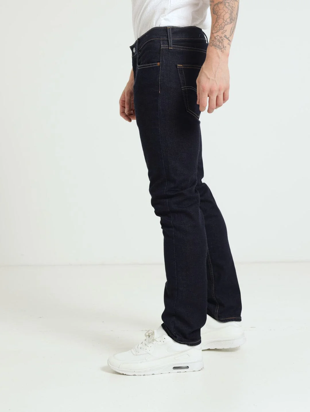 Levis Mens 502 Regular Taper Stretch Jean Ama Rinsey - Image 3