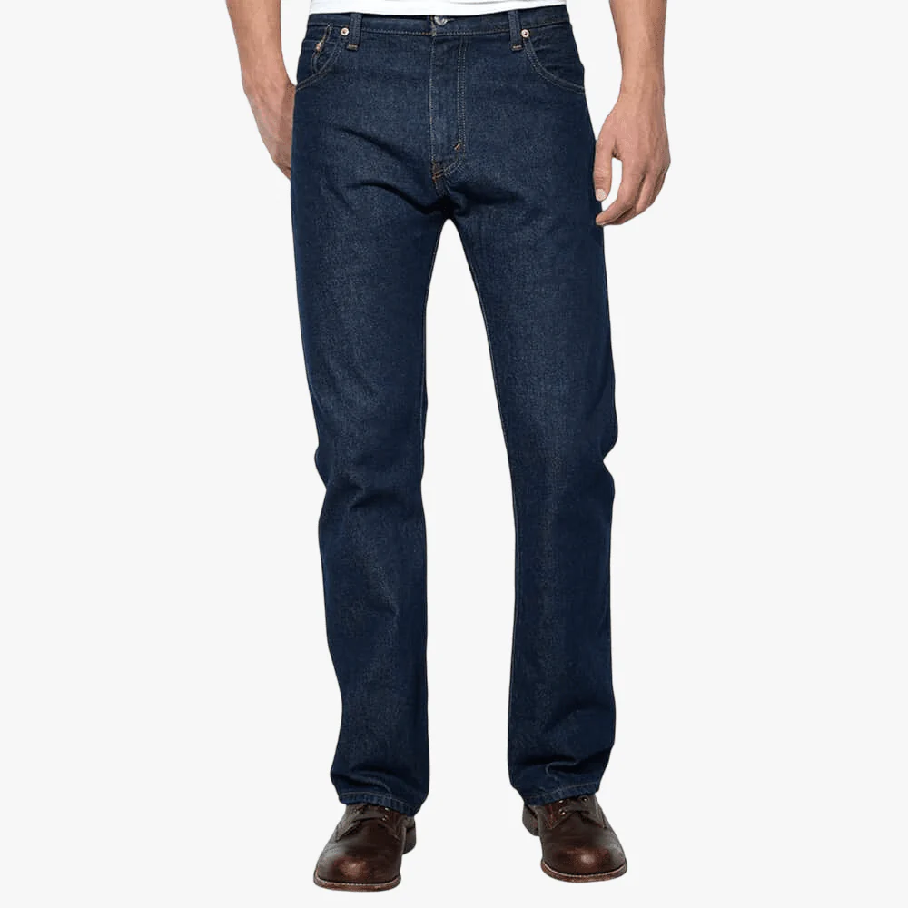 Levis Mens 517 Bootcut Jeans Rinse