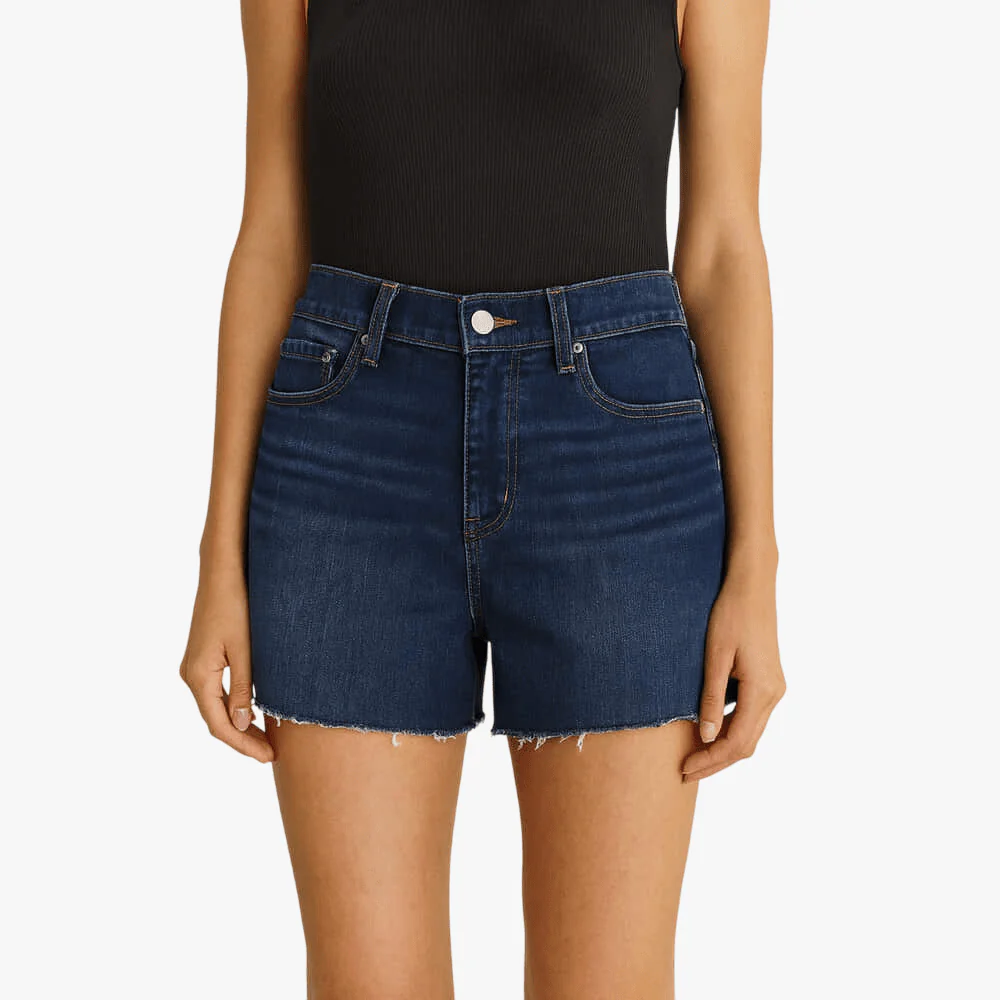 Levis Womens Mid Rise Zalapis Shorts Blue