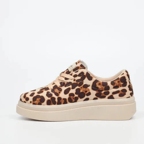 Miss Black Womens Pilot 1 Sneaker Leopard - Image 5