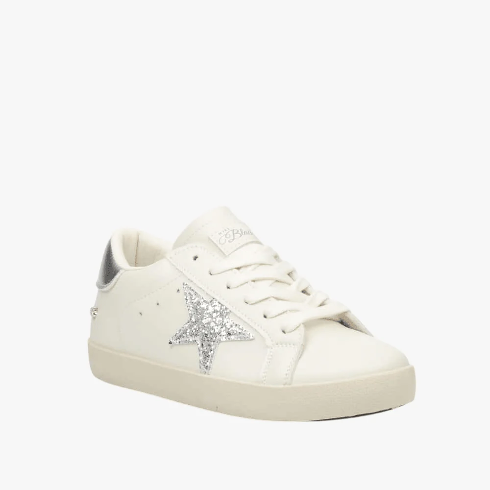 Miss Black Womens Veta 1 Sneaker Silver